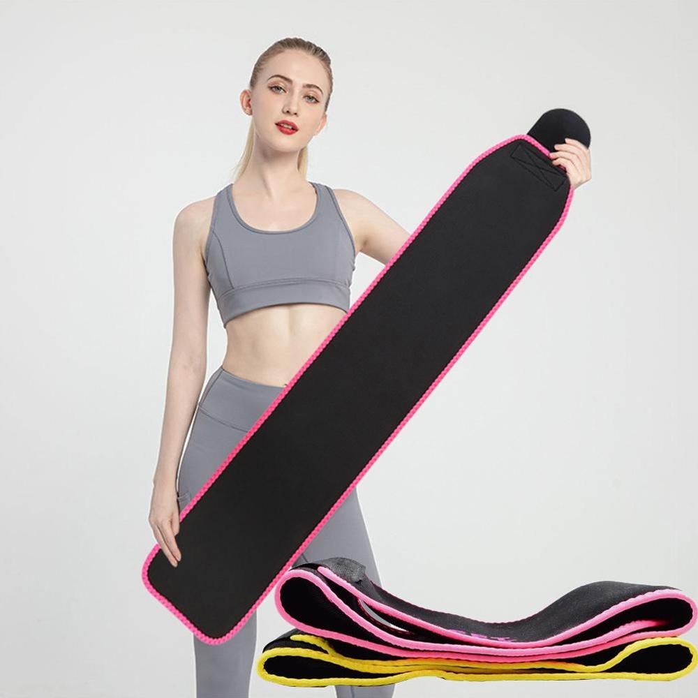 Sports Sweatband Belt Shaping Elastic Slimming Sweat Belt Adjustable Waist Tummy Trimmer For Women Men Running Fat Burning Yoga