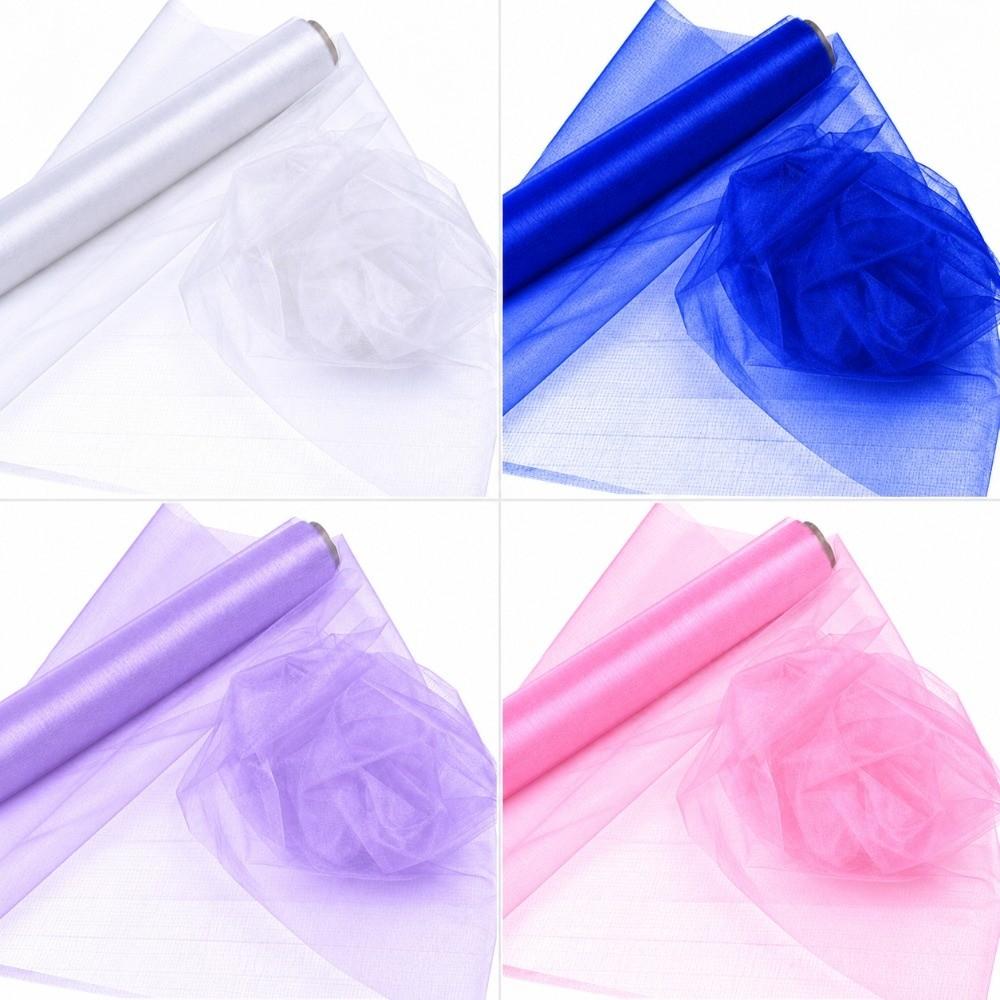Multi-clolor Sheer Mesh Fabric 70CMx9M Event Decoration Fabric  Event Decoration Supply