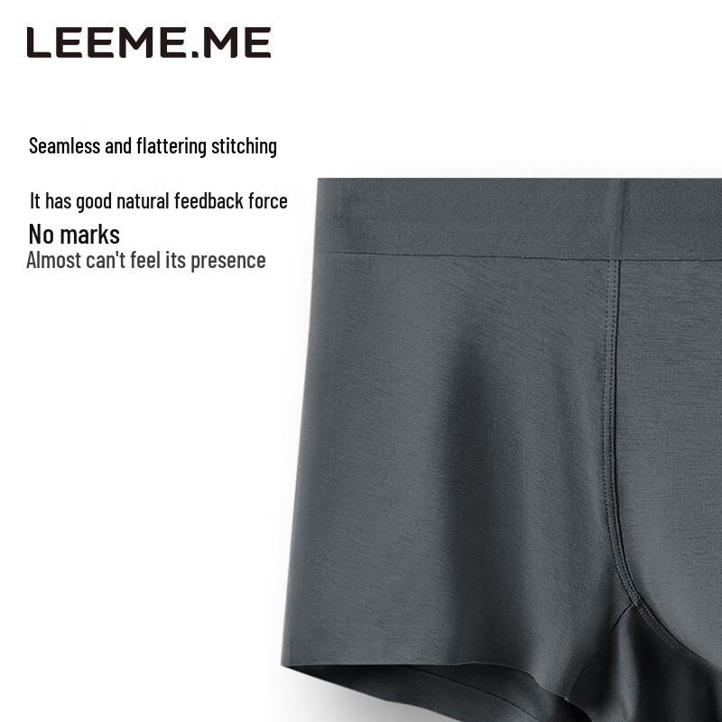 LEEME.ME Herren 80er-Pack Modal Nahtlose Mid-Rise Boxerbriefs (3 Pack)