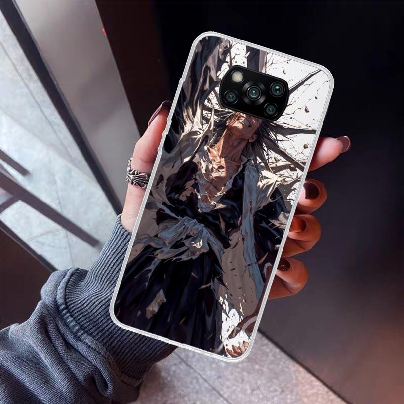 Zaraki Kenpachi Bleach Phone Case For Xiaomi Poco X7 X6 X5 Pro F7 Ultra Redmi 15C 15 13 13C 12 12C 10 10A 10C 9 9A 9C 9T Shell P