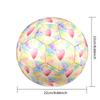 1pc Rainbow Heart Sparkle Theme Soccer Ball Football, Size 5, Lightweight PVC, Outdoor Training Soccer Ball,Gift j61432