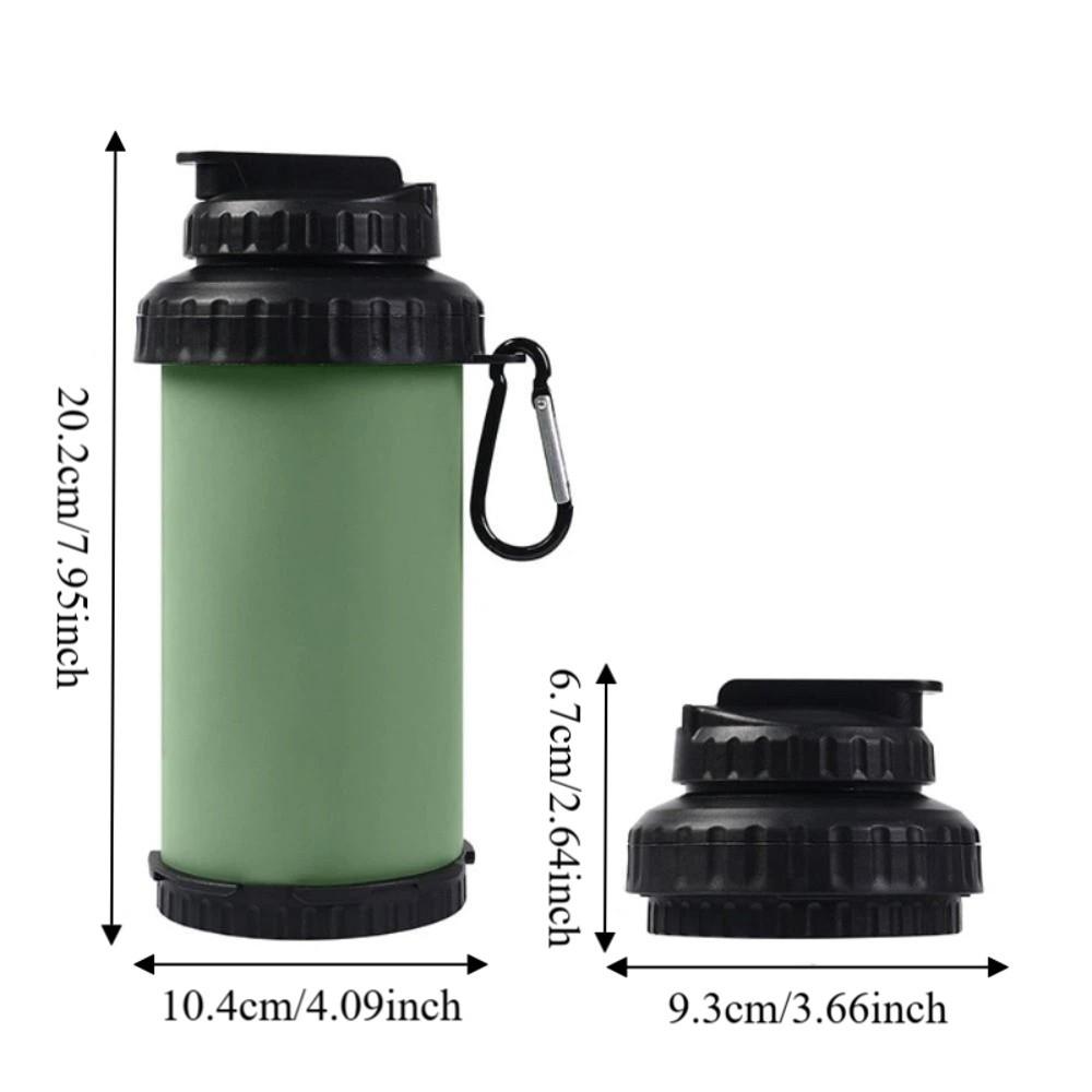 Portable Sports Water Flask Collapsible Fitness Drinking Cups Silicone Folding Water Bottle Travel