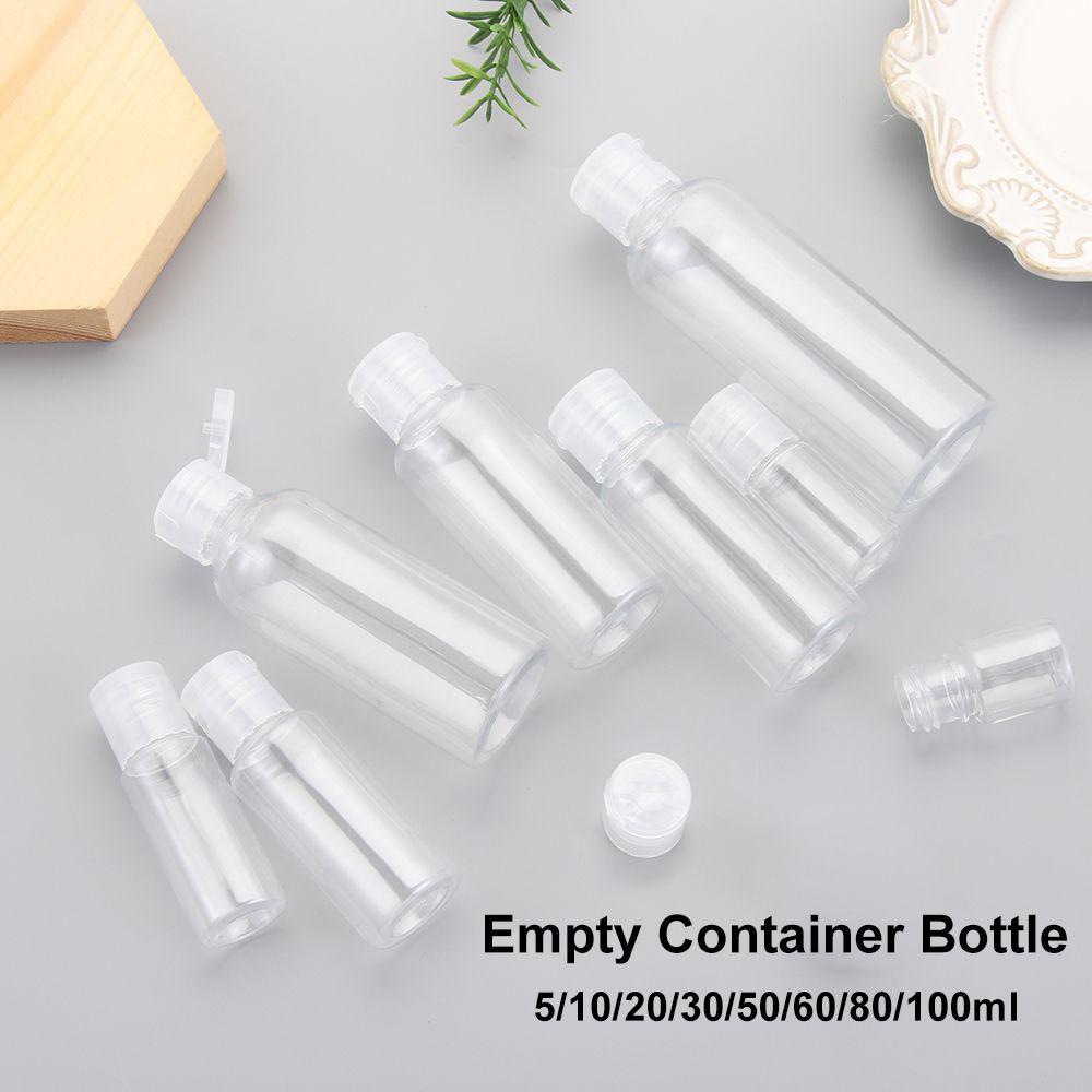 5-100ML Plastic Makeup Shampoo Bottle Empty Container Bottle Lotion Jar Refillable
