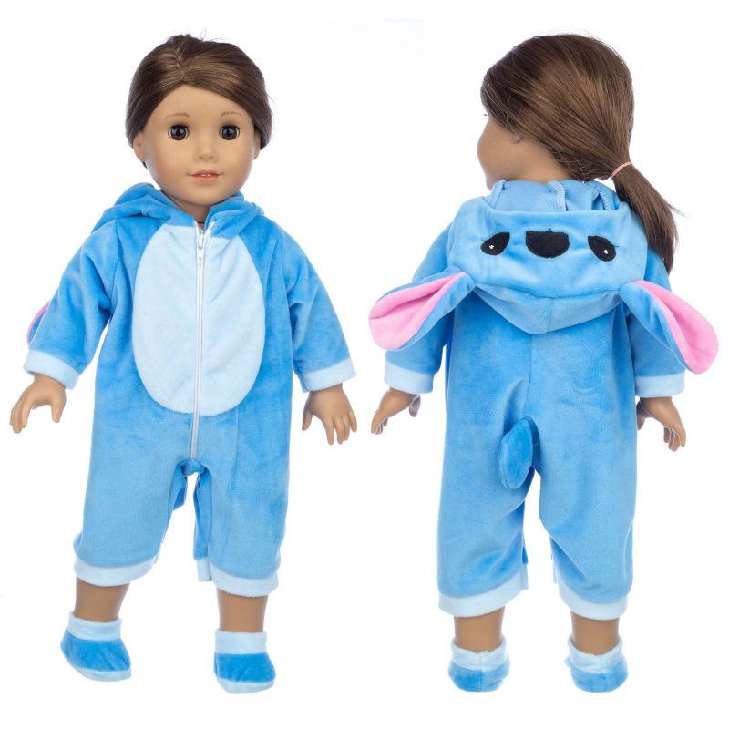 Nové zvířecí pyžamo pro 18palcovou panenku American Girl 45cm panenku Our Generation, Oblečení a doplňky pro panenky