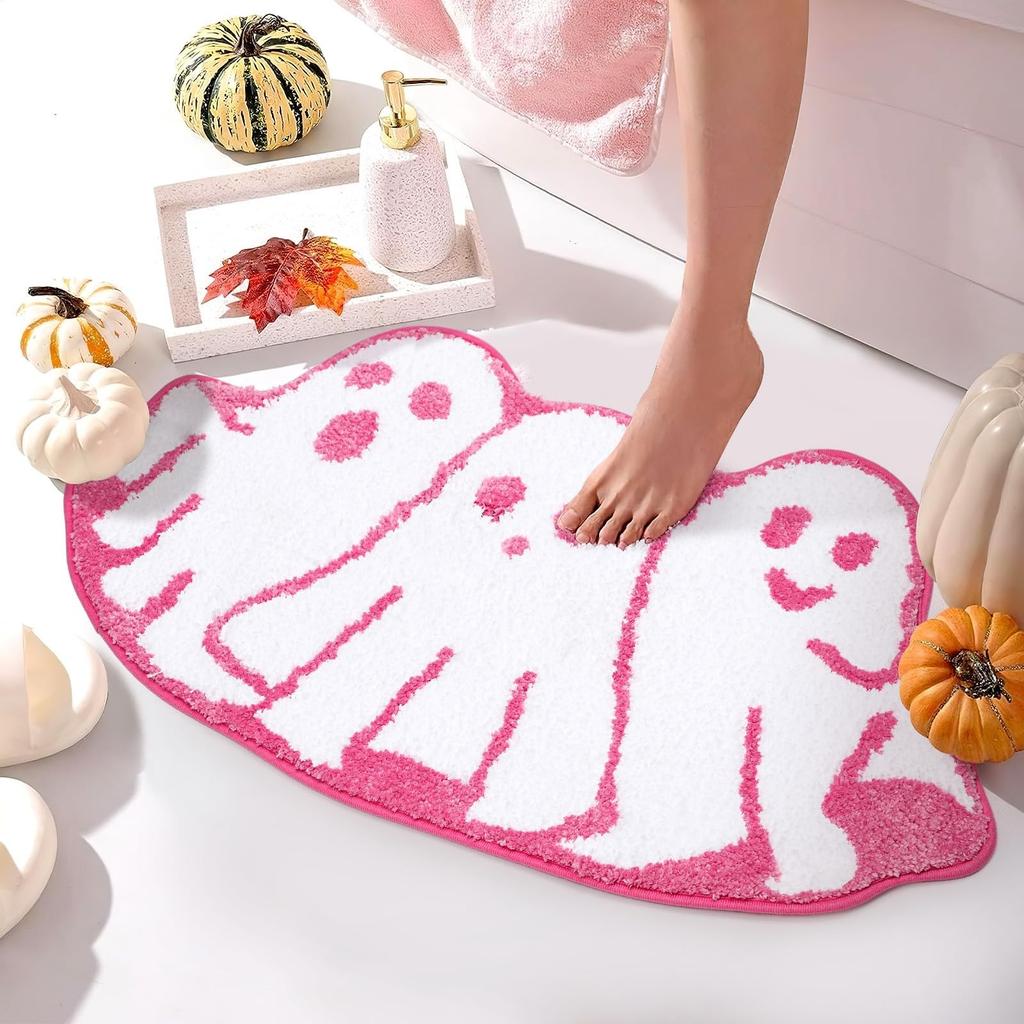 Halloween Imitation Cashmere Entrance Door Mat Cartoon Bathroom Mat