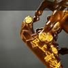 Color Changing Colored Tea Pet Money Symbol Base Wealth Display Resin Horse Statue 12cm Gift Color-changing Horse Ornament