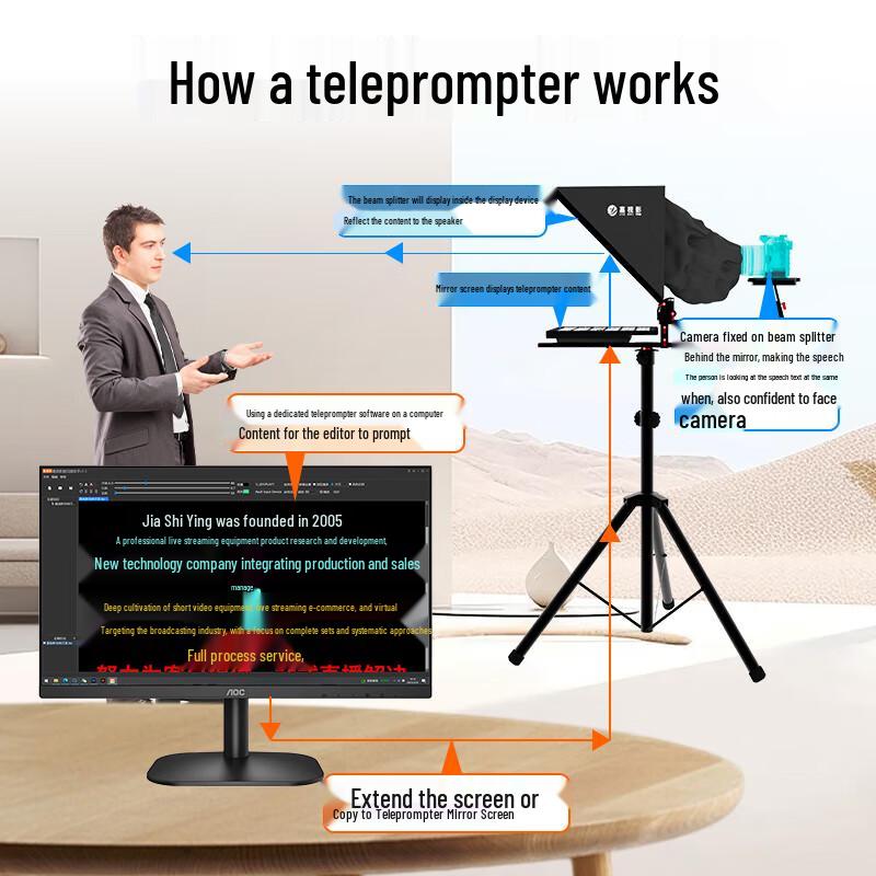 

JiaShiYing JS22P Professional Teleprompter
