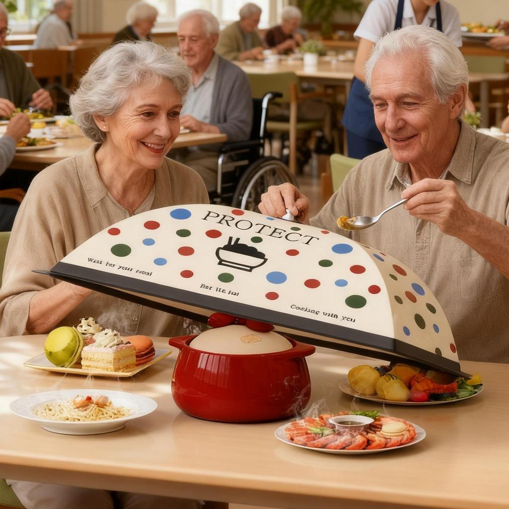 Food Tents Thermal Reusable Insulation Heat Shield Umbrella Screen Food Dust Cover for Outdoor Winter Kitchen Hiking Camping