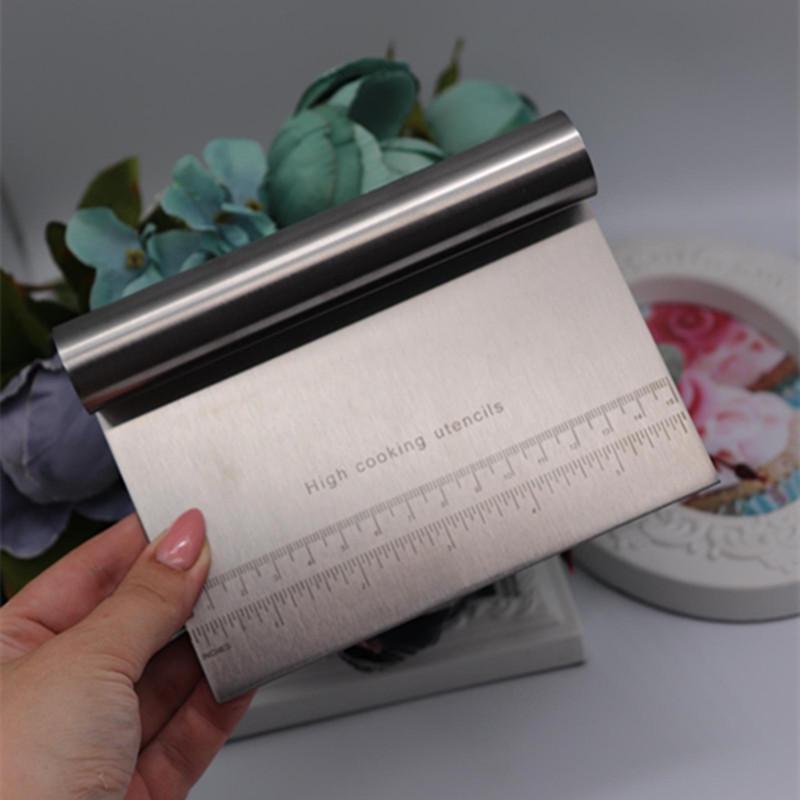 

Скребок для теста из нержавеющей стали, резак для выпечки кондитерских изделий, скребок для теста для пиццы, резак для резки торта, кухонные аксессуары