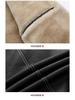 Men's Winter PU Leather Motorcycle Jacket with Lambswool Lining - Korean Style, Windproof, Thickened