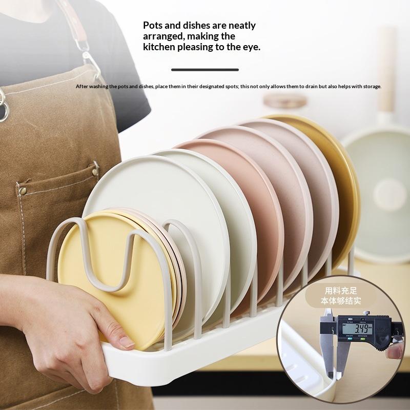Adjustable Plate and Tableware Holder Multi Functional Storage Rack for Compact Kitchens