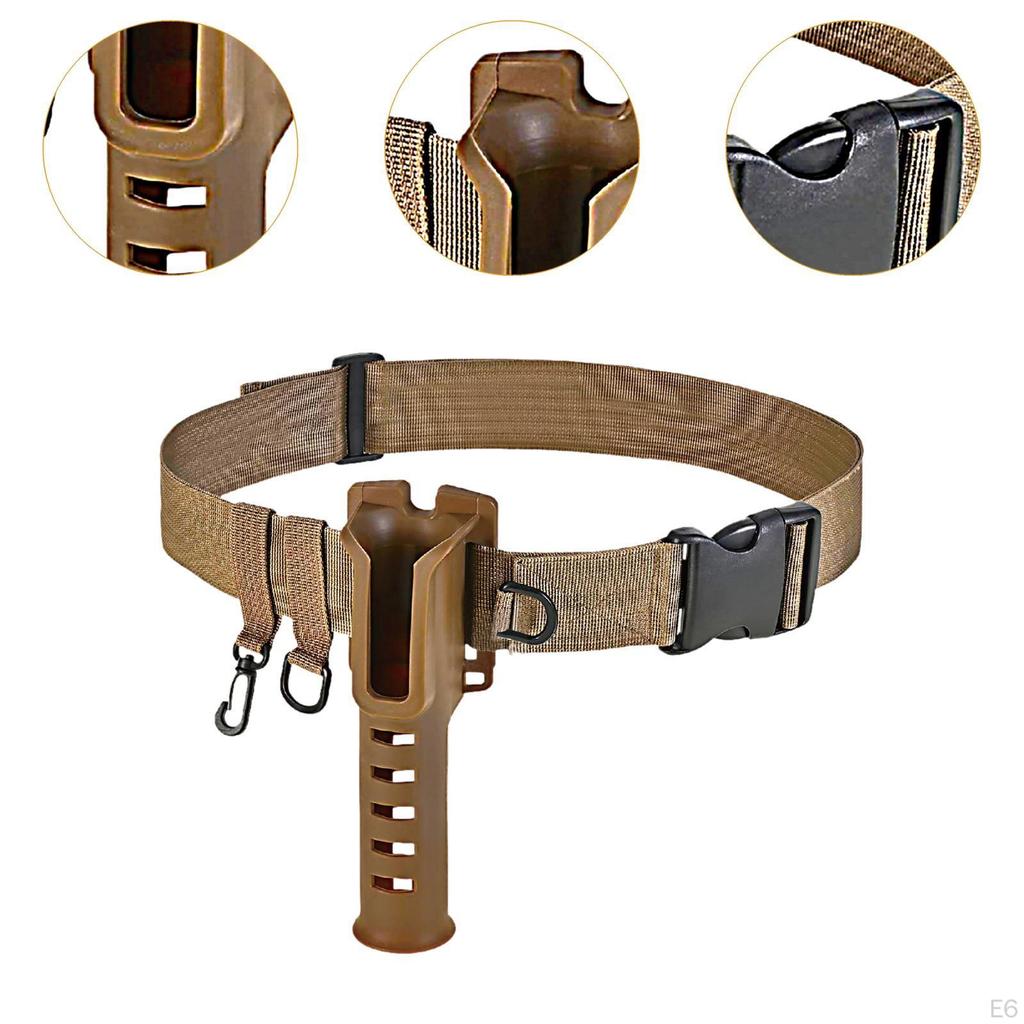 Uchwyt na wędkę Regulowany pas biodrowy Nylonowe akcesoria Profesjonalny dla