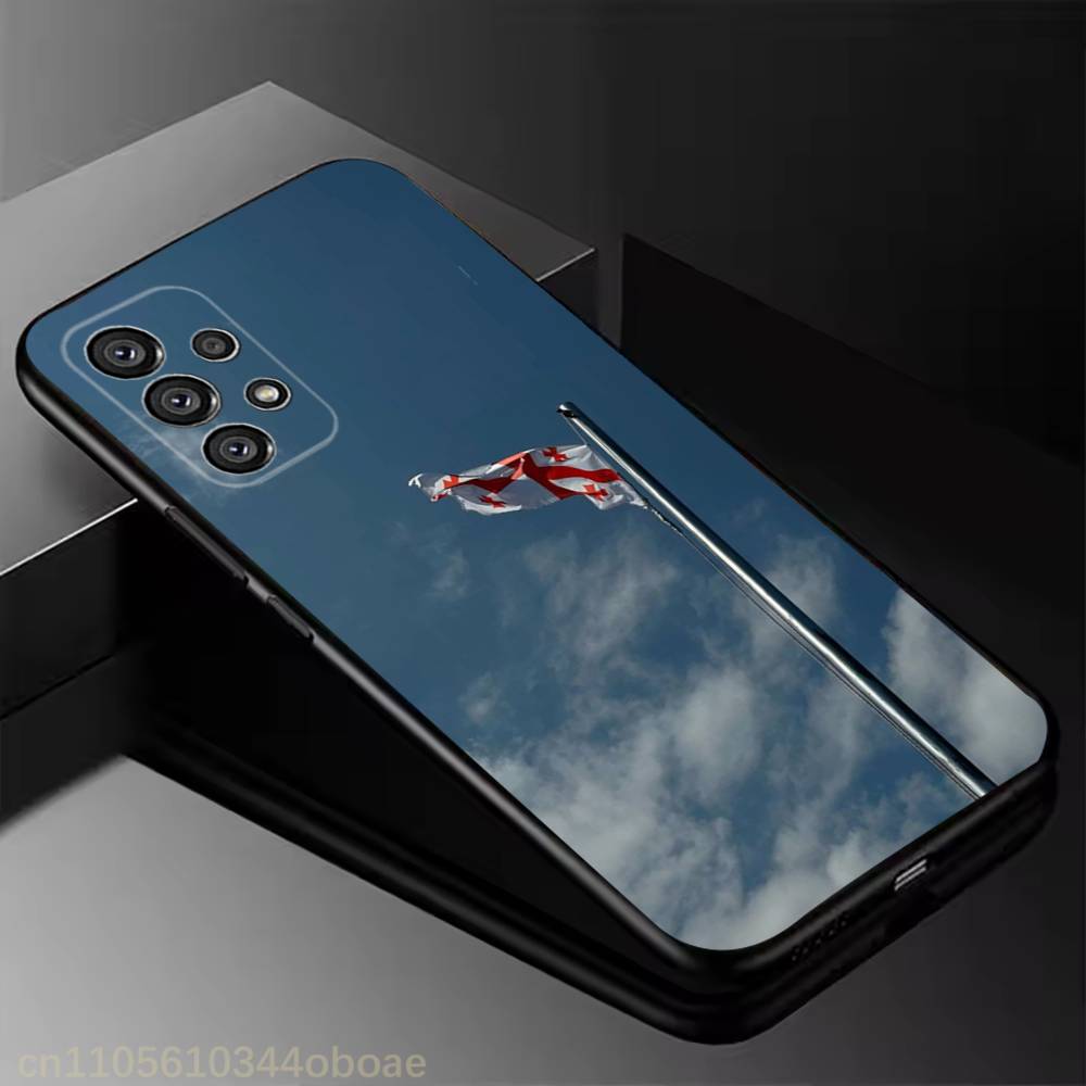Georgien Fahne Handyhülle für Samsung Galaxy A20,21s,22,31,32,52,71,80,A91,5G Buntes Cover Smartphone Hübsch