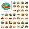 50 Children's DIY Sticker Bag Cartoon Transportation Waterproof Sticker Doodle Creative Sticker Bag