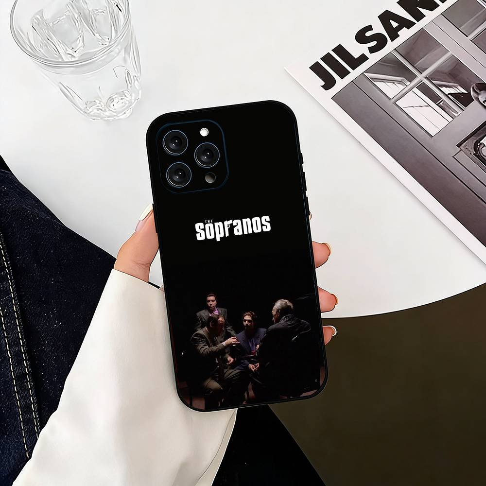 The-e S-sopranos Phone Case For iPhone 17, 16,15,14,13,12,11 Plus,Pro Max, Others Soft Black Cover