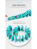 Wooden Animal & Fruit Word Matching Puzzle and Domino Game for Early Education