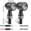 Amber Motorcycle Running Indicator Lamp Mini LED Turn Signal Moto flashing Light Motorcycle Blinker