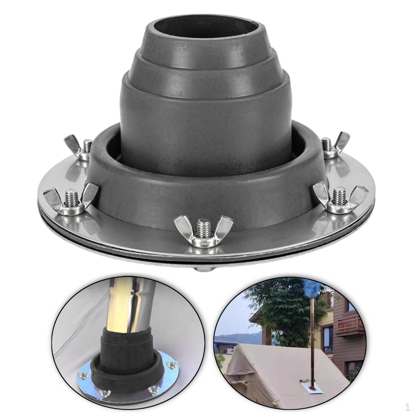 

Силиконовая палатка, домкрат для дымохода, гибкие термостойкие отверстия, огнестойкие защитные кольца серый