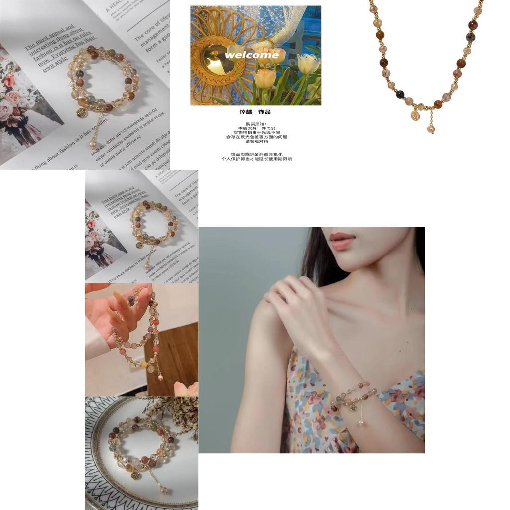 Luxurious Retro Double Layer Pearl Bracelet Feminine Artistic Jewelry Gift