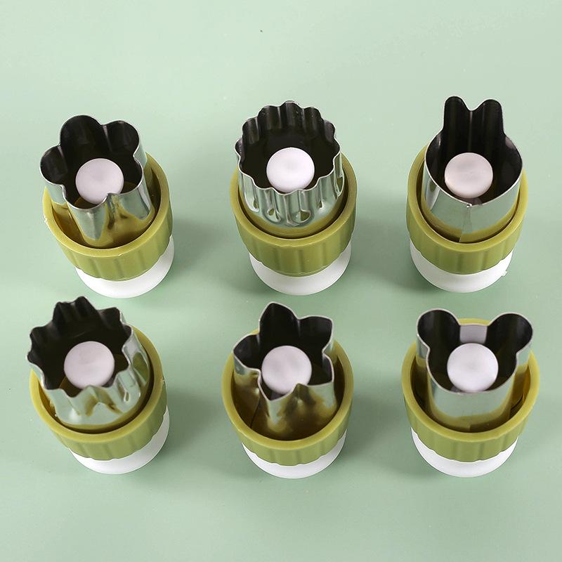 Baked Fruit Flower Cutter Butterfly Face Mold Household Pressed Stainless Steel Fruit and Vegetable Biscuit Baby Food