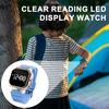 Sport Electronic Watch LED Digital Display Accurate Timing Stylish Silicone Strap Wristwatch for Men Women