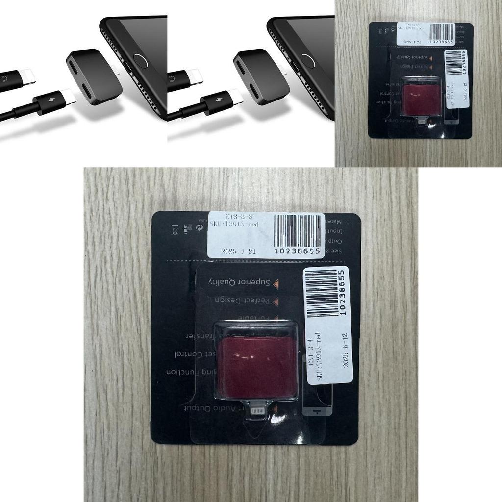 Apple Lighting To Earphone Adapter For Listening And Charging On Iphone 7 To 11