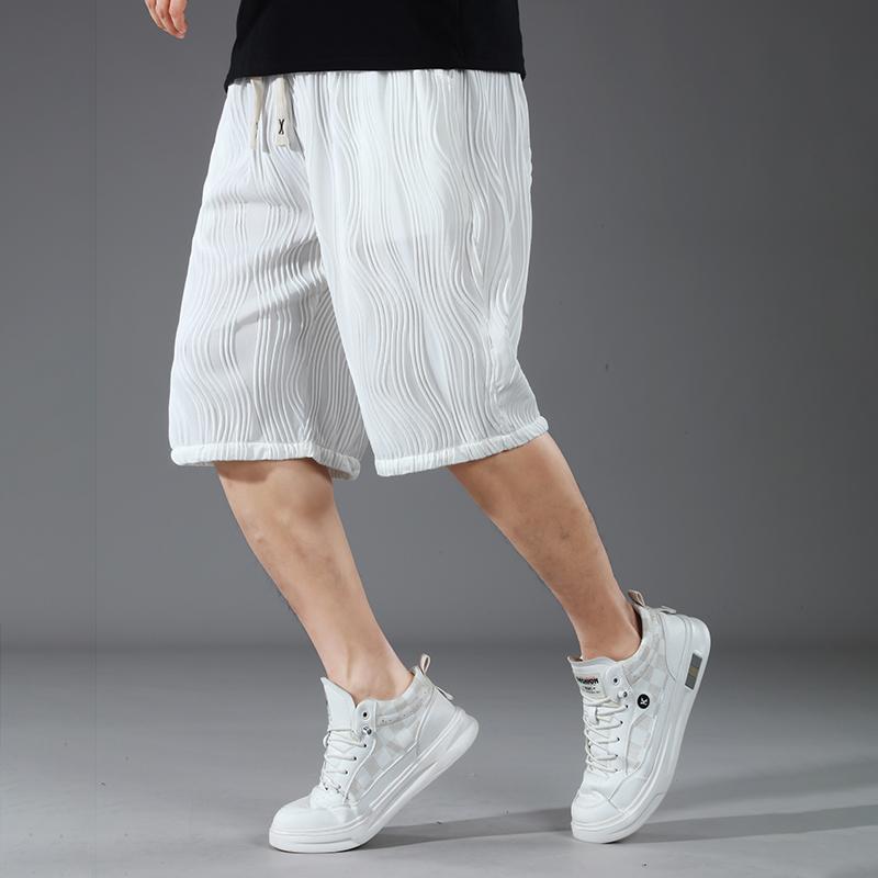 Plus Size 4XL-11XL Summer Oversize Black Shorts for Men Elastic Waist Casual Shorts Summer Clothes