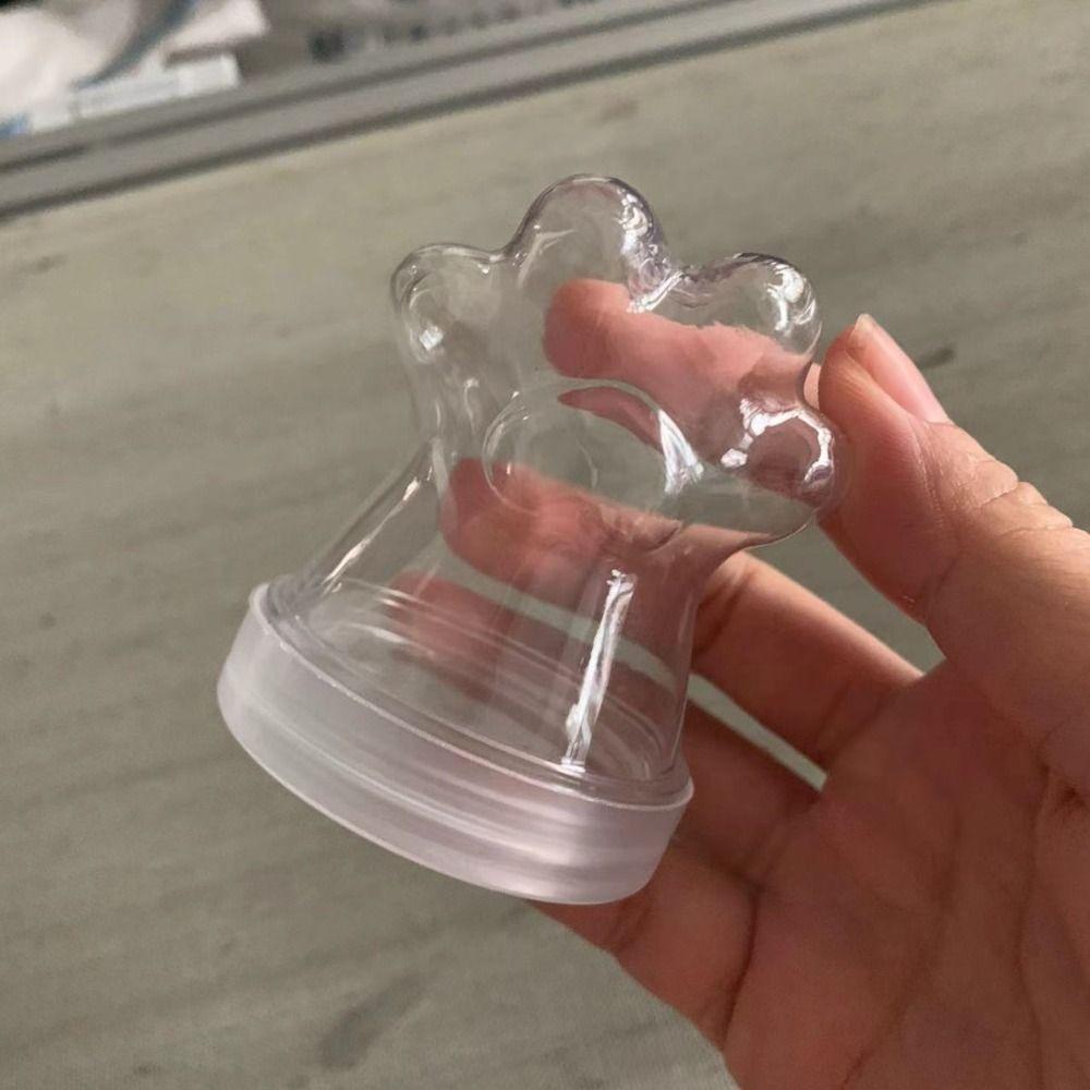 2 Stück Transparente Haustierfell-Erinnerungsflasche Staubdicht Luftdicht Haustierhaare Aufbewahrungsglas Kawaii Design Kunststoff Snack Aufbewahrungsglas