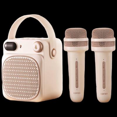 Edifier PP203S Portable Bluetooth KTV Speaker, Cloud Rock White with Dual Mics CN Plug (adapter Included)