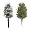 Artificial Christmas Tree Branch Topiary Tree Lifelike Fairy Garden Accessories Decoration Garden Stake for Patio Wedding