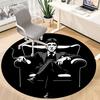 1pc Scarface Carpet, Round Non-Slip Durable Large Size Office Carpet, Suitable for Office, Beautiful Decoration