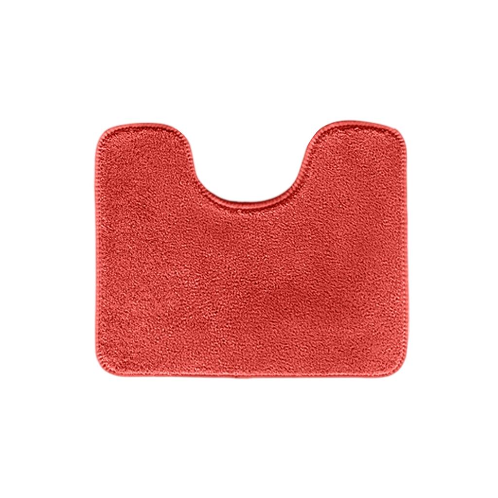 Soft U Shaped Bath Mat Absorbent Microfiber Non Slip Bathroom Rug Contour Toilet Floor Mat Plush Comfort Washable Design