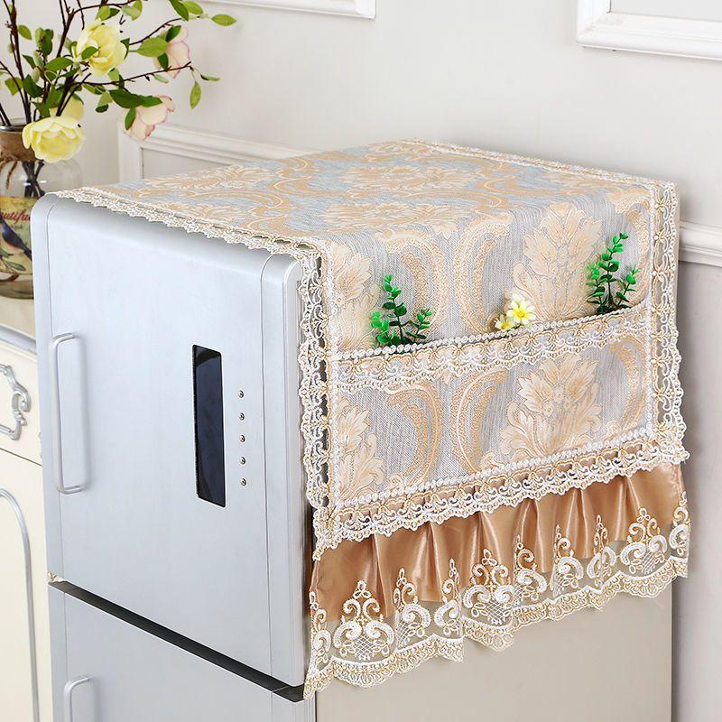 Refrigerator Single-door and Double-door Dust Cover, Refrigerator Cover Cloth, Refrigerator Towel, Washing Machine Cover, Multi-purpose Cover Cloth