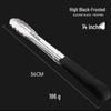 WuTuo 304 Stainless Steel Food Tongs, 14-inch (Black, 4-pack)