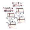 4 Pieces Sewing Machine Foot Straight Stitching Foot Sewing Machine Pressure Feet for Household Sewing Machines X3UC