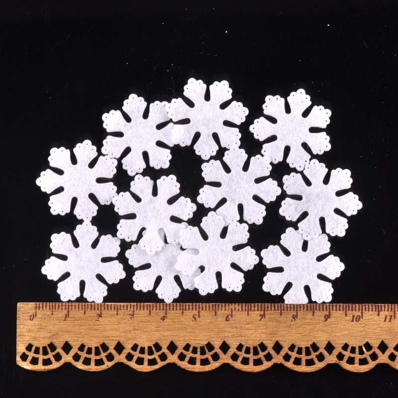 Mini White Snowflake Christmas Decoration Craft Materials (1-3cm)
