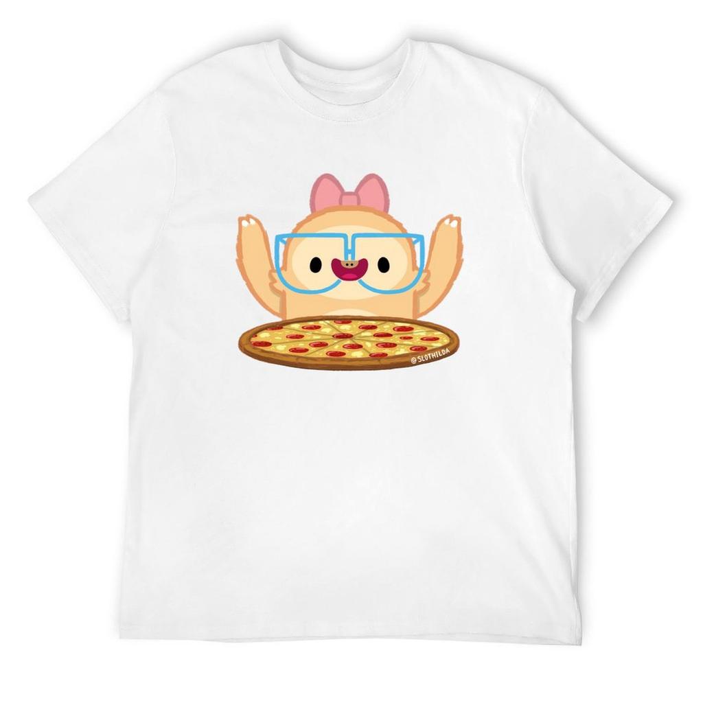 Pizza loving sloth! T-Shirt blue archive rapper graphic tees shirts graphic tee graphic tee shirt men clothings