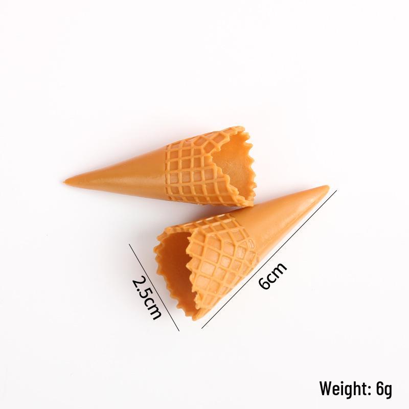 Crispy Cone Ice Cream Holder DIY Toy with Cream Glue Accessories
