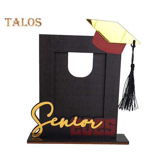 

Рамка для фотографий выпускного 2025 года, деревянная рамка для фотографий класса 2025 года, памятная фоторамка с выпускной шапочкой, подарок для колледжа средней школы Vertical payment