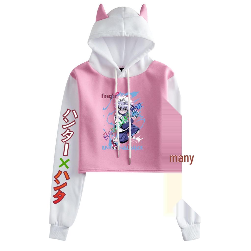 New Hunter x Hunter Women's Cat Ear Hoodie - Anime Merchandise for Autumn/Winter