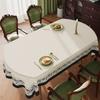 Versatile Anti Scald Tablecloth Environmentally Friendly Printed Hotel Table Mat Wear Resistant  Party  Large-sized Thick Cover