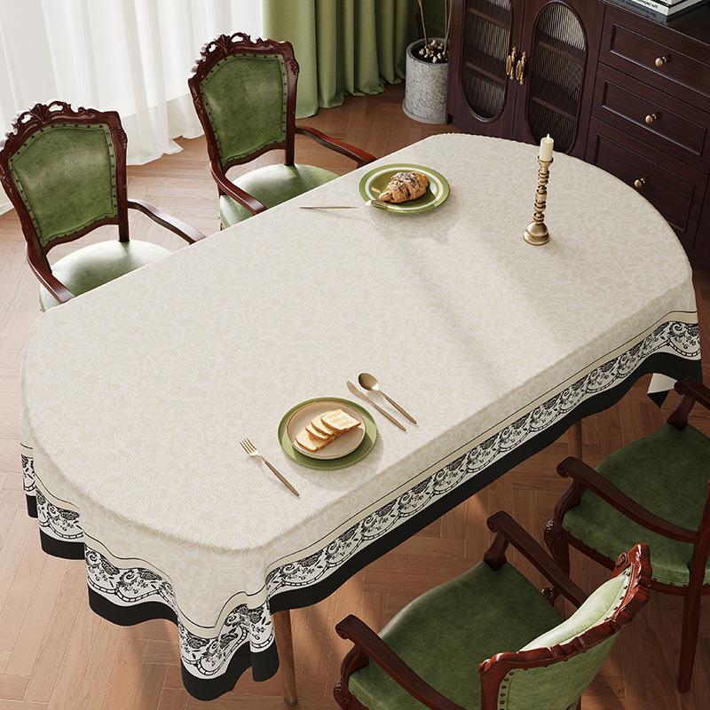 Versatile Anti Scald Tablecloth Environmentally Friendly Printed Hotel Table Mat Wear Resistant Party Large-sized Thick Cover