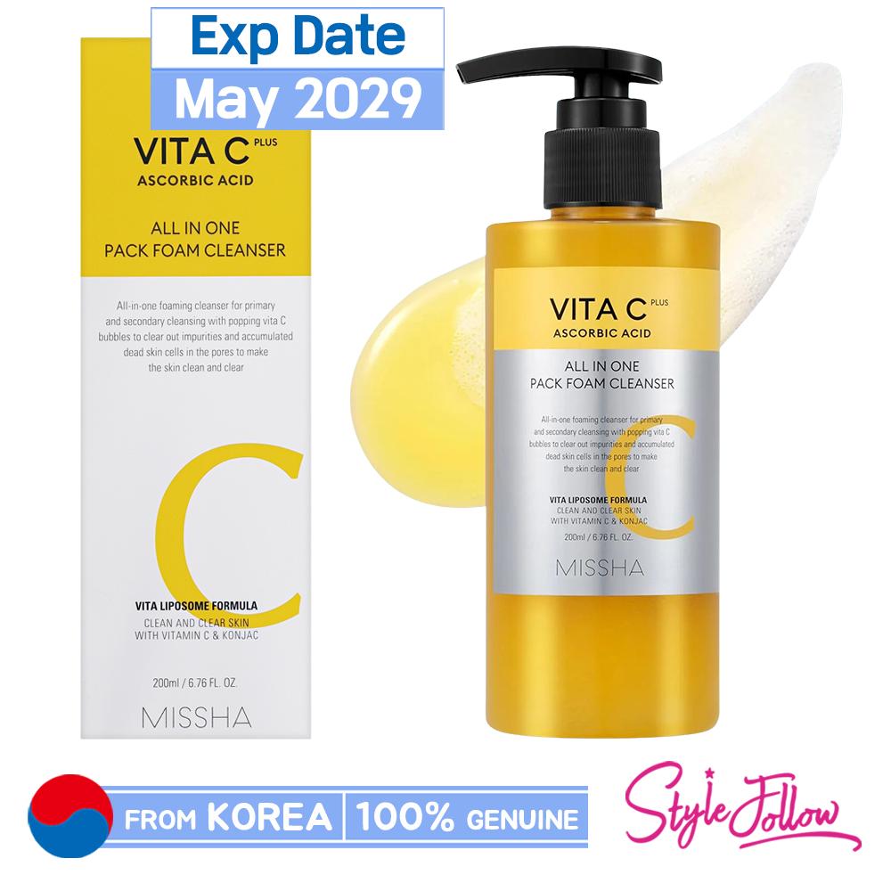 [MISSHA] Vita C Plus All In One Pack Пенка для умывания 200мл 1pc (200ml)