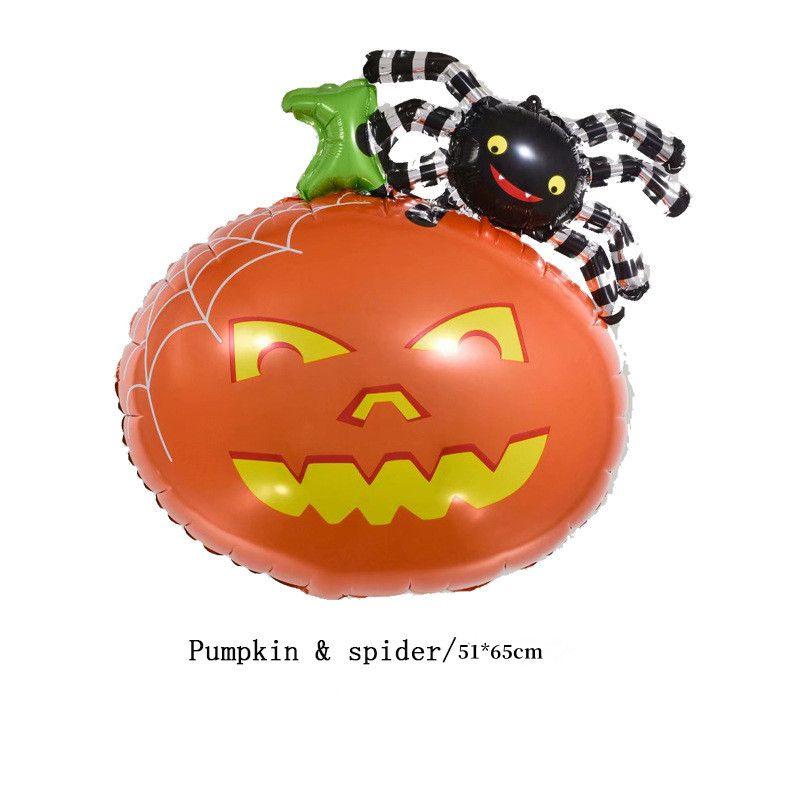 Halloween Decorations Spider Foil Balloon Toy Bat Ball Halloween Supplies Party