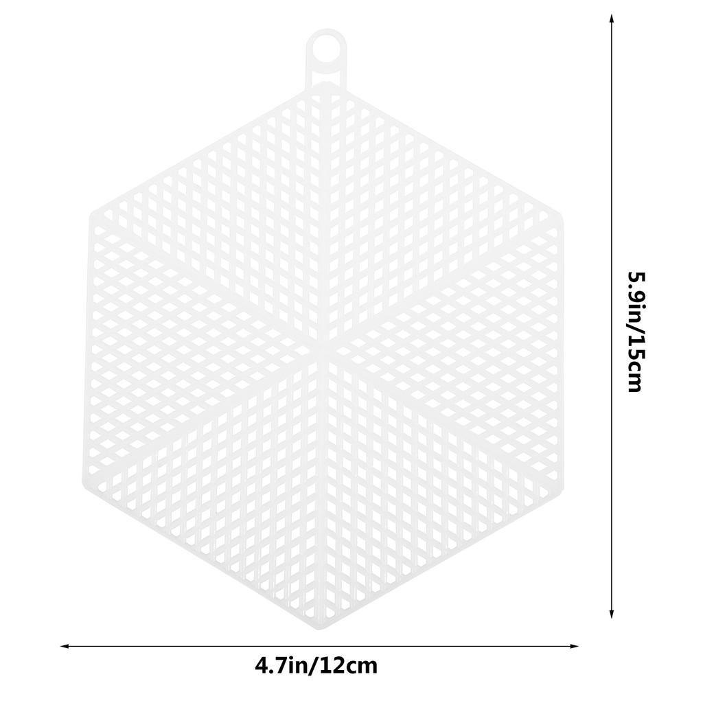 18Pcs White Plastic Mesh Sheets Embroidery Grid DIY Yarn Craft Canvas for Cross Stitch Knitting Projects Plastic Mesh Sheets