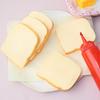 Simulation Toast Slices Artificial Bread Model Fake Food Cake Bakery Window Display Ornaments Photography Props DIY Home Decor