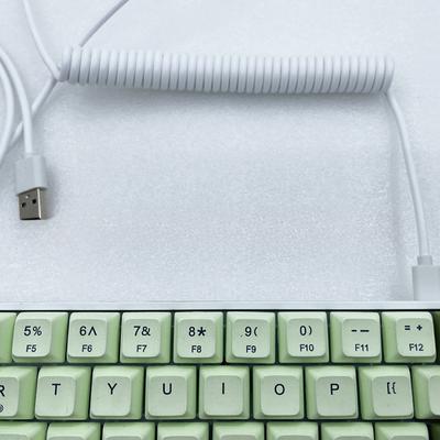 Mechanische Tastatur Spiralkabel Draht Typ C USB-Anschluss Aviator Spiralkabel Desktop-Computer Luftfahrtstecker Datenkabel Max. 3M