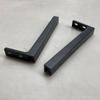 LukLoy Fixed Glass Support Bracket Stabilizer Brace, Frameless Glass to Wall Clamp Shower Glass Support Bar L Shape Mounting Bracket,