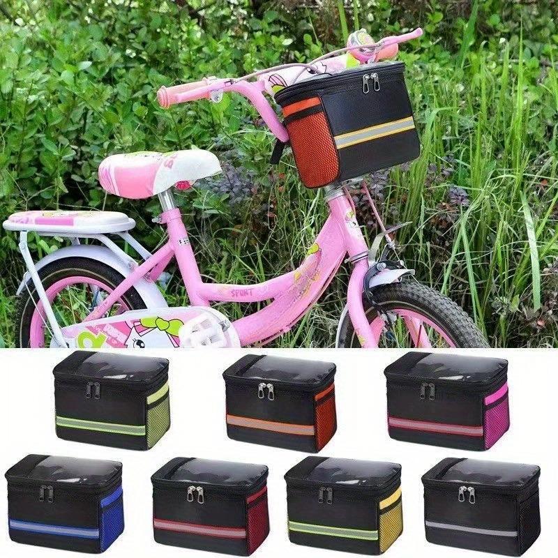 Large Capacity Polyester Bicycle Handlebar Bag, Universal Front Phone Pouch for Mountain Bikes, E-Bikes, and Scooters