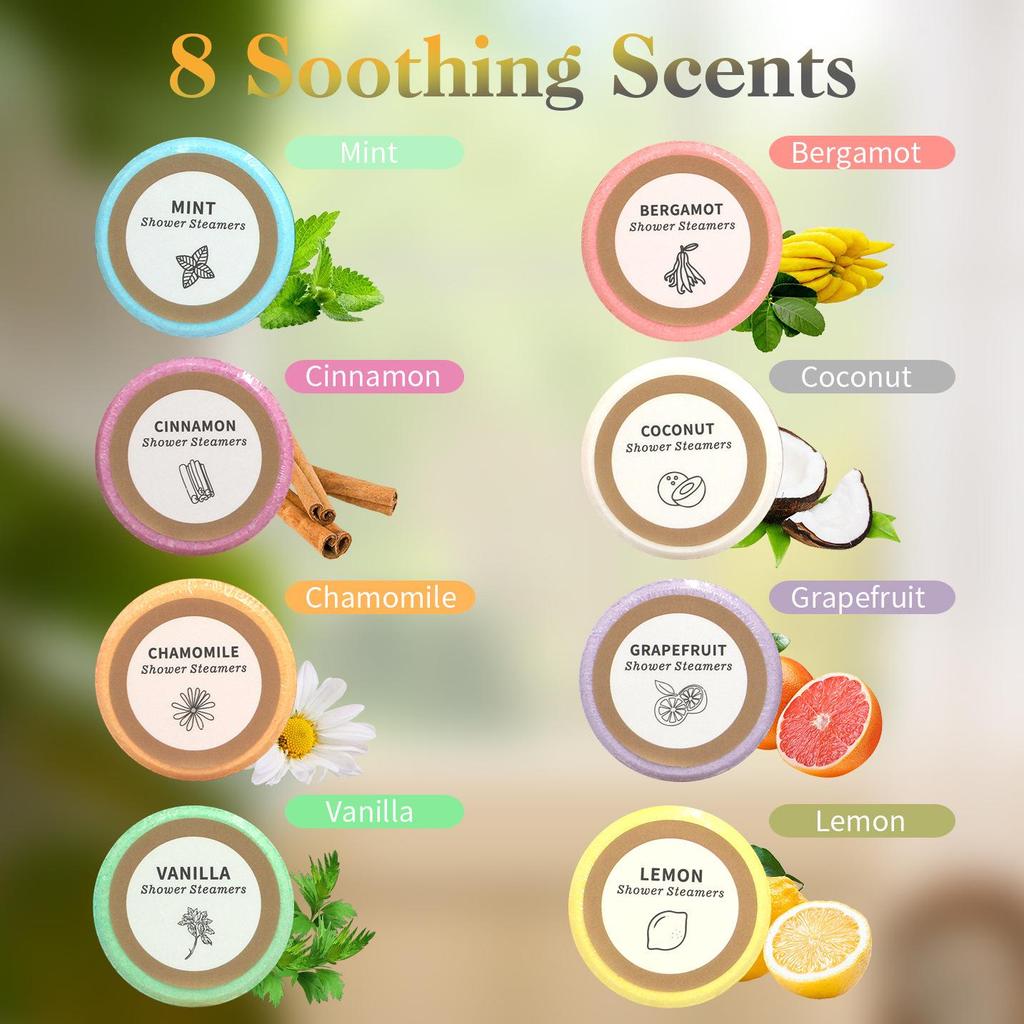 Esclusiva transfrontaliera: Palline di Sali da Bagno Aromatici con Oli Essenziali e Fiori Secchi - 30g, Scatola Regalo da 8 Pezzi